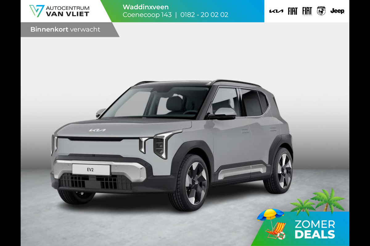 Kia EV2 Plus 42.2 kWh 5p. | Actieprijs * | Clima | Adapt. cruise | Navi | Dakrails | 18" | Stoel&Stuur Verwarming | Privacy Glass | Apple Carplay
