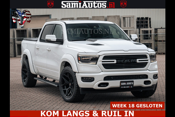 Dodge Ram V8 5.7 402PK | LARAMIE SPORT | Krachtige Hemi | Panorama Dak | 12' Scherm | LPG | Comfortabele Dubbele Cabine met Royale 5 Zitplaatsen | NIEUW EN BPM vrij | Nu Leverbaar uit Voorraad | Nr 2529 - 1277 |
