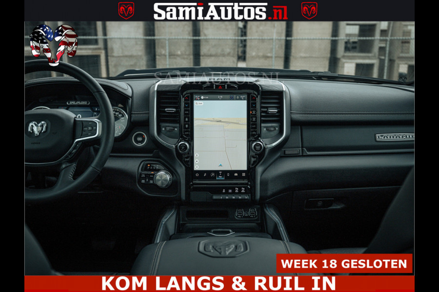 Dodge Ram V8 5.7 402PK | LARAMIE SPORT | Krachtige Hemi | Panorama Dak | 12' Scherm | LPG | Comfortabele Dubbele Cabine met Royale 5 Zitplaatsen | NIEUW EN BPM vrij | Nu Leverbaar uit Voorraad | Nr 2529 - 1277 |