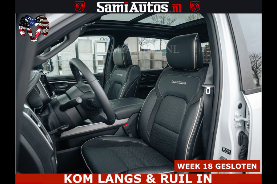 Dodge Ram V8 5.7 402PK | LARAMIE SPORT | Krachtige Hemi | Panorama Dak | 12' Scherm | LPG | Comfortabele Dubbele Cabine met Royale 5 Zitplaatsen | NIEUW EN BPM vrij | Nu Leverbaar uit Voorraad | Nr 2529 - 1277 |