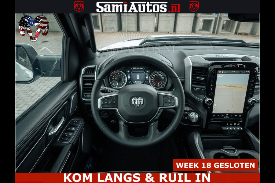 Dodge Ram V8 5.7 402PK | LARAMIE SPORT | Krachtige Hemi | Panorama Dak | 12' Scherm | LPG | Comfortabele Dubbele Cabine met Royale 5 Zitplaatsen | NIEUW EN BPM vrij | Nu Leverbaar uit Voorraad | Nr 2529 - 1277 |