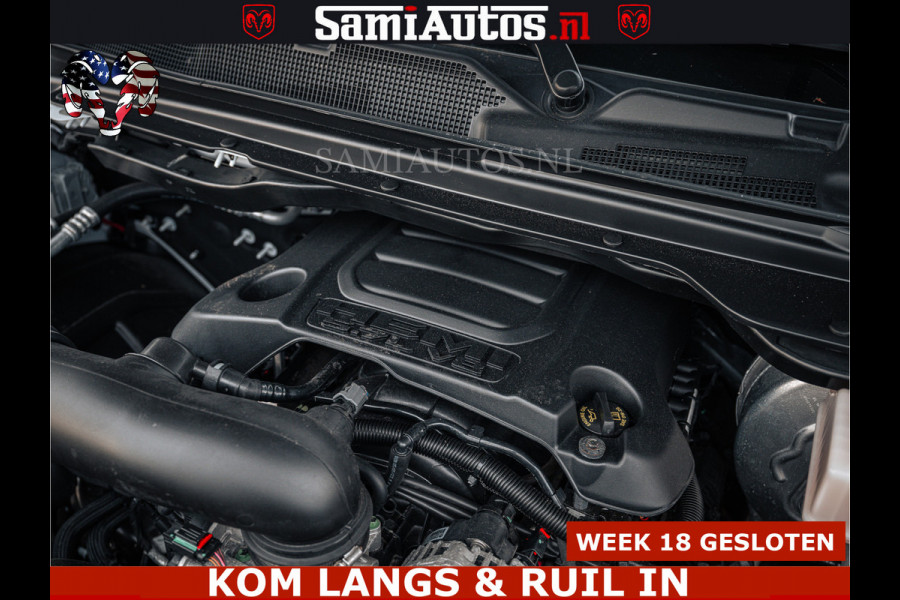 Dodge Ram V8 5.7 402PK | LARAMIE SPORT | Krachtige Hemi | Panorama Dak | 12' Scherm | LPG | Comfortabele Dubbele Cabine met Royale 5 Zitplaatsen | NIEUW EN BPM vrij | Nu Leverbaar uit Voorraad | Nr 2529 - 1277 |