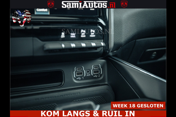 Dodge Ram V8 5.7 402PK | LARAMIE SPORT | Krachtige Hemi | Panorama Dak | 12' Scherm | LPG | Comfortabele Dubbele Cabine met Royale 5 Zitplaatsen | NIEUW EN BPM vrij | Nu Leverbaar uit Voorraad | Nr 2529 - 1277 |