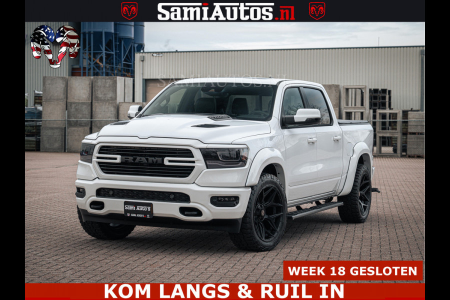 Dodge Ram V8 5.7 402PK | LARAMIE SPORT | Krachtige Hemi | Panorama Dak | 12' Scherm | LPG | Comfortabele Dubbele Cabine met Royale 5 Zitplaatsen | NIEUW EN BPM vrij | Nu Leverbaar uit Voorraad | Nr 2529 - 1277 |