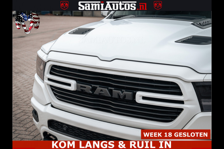 Dodge Ram V8 5.7 402PK | LARAMIE SPORT | Krachtige Hemi | Panorama Dak | 12' Scherm | LPG | Comfortabele Dubbele Cabine met Royale 5 Zitplaatsen | NIEUW EN BPM vrij | Nu Leverbaar uit Voorraad | Nr 2529 - 1277 |