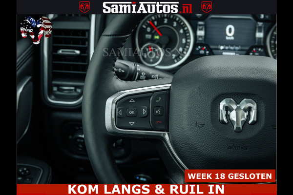 Dodge Ram V8 5.7 402PK | LARAMIE SPORT | Krachtige Hemi | Panorama Dak | 12' Scherm | LPG | Comfortabele Dubbele Cabine met Royale 5 Zitplaatsen | NIEUW EN BPM vrij | Nu Leverbaar uit Voorraad | Nr 2529 - 1277 |