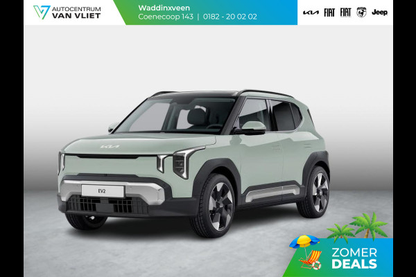 Kia EV2 Plus Advanced 42.2 kWh 5p. | Uit voorraad leverbaar ! | Actieprijs * | Clima | Adapt. cruise | Navi | Schuif/Kanteldak | 18" | Stoel&Stuur Verwarming | Harman Kardon | Apple Carplay