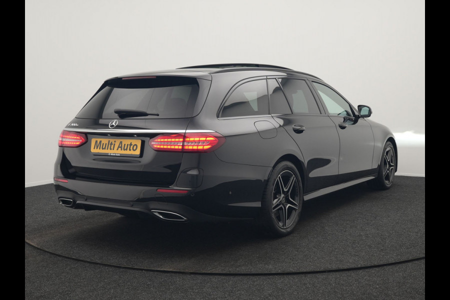 Mercedes-Benz E-Klasse Estate 300 e AMG Line PHEV 320pk Dealer O.H. | Panodak | Camera | Alcantara Sportstoelen Verwarmd | Sfeerverlichting | Blis | Apple Carplay | Night Pakket | Virtual | Navigatie | DAB | Plug In Hybrid |