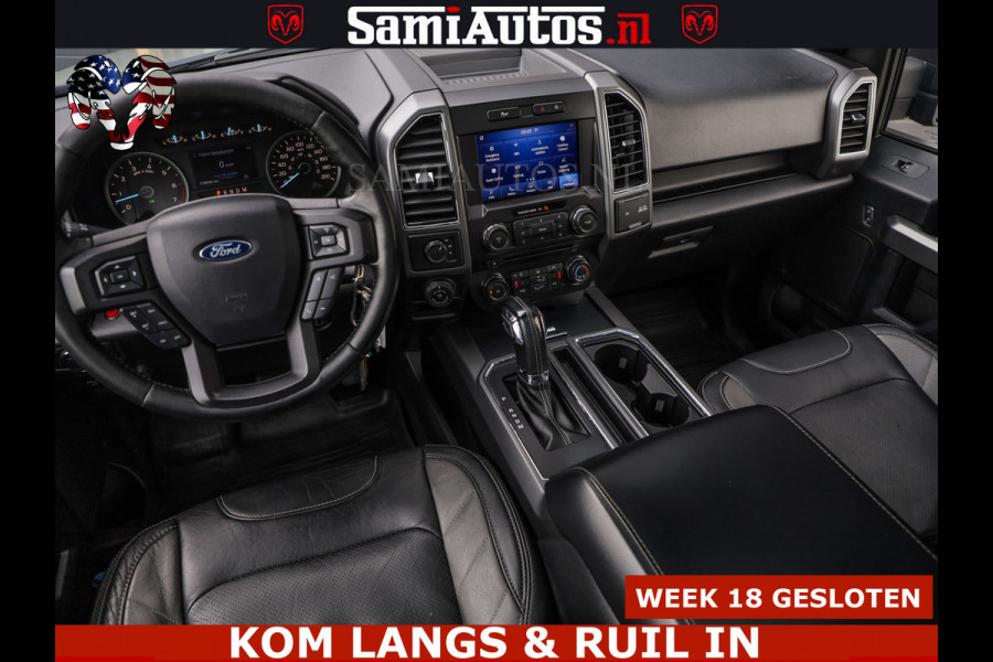 Ford USA F-150 5.0 V8 4X4 | MAT OLIVE GREEN | BIJTELLING VRIJ | ZEER DIK | CAMERA | 3500KG | PANORAMA | LEDER | GO RHINO ROLLBAR | CRUISE CONTROL | PRINS LPG | BAKFLIP COVER | Deze pick-up is leverbaar met zowel een groot rijbewijs (C) als een klein rijbewijs (B). Laat ons weten wat jouw voorkeur is.