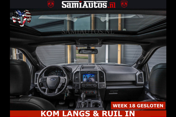 Ford USA F-150 5.0 V8 4X4 | MAT OLIVE GREEN | BIJTELLING VRIJ | ZEER DIK | CAMERA | 3500KG | PANORAMA | LEDER | GO RHINO ROLLBAR | CRUISE CONTROL | PRINS LPG | BAKFLIP COVER | Deze pick-up is leverbaar met zowel een groot rijbewijs (C) als een klein rijbewijs (B). Laat ons weten wat jouw voorkeur is.