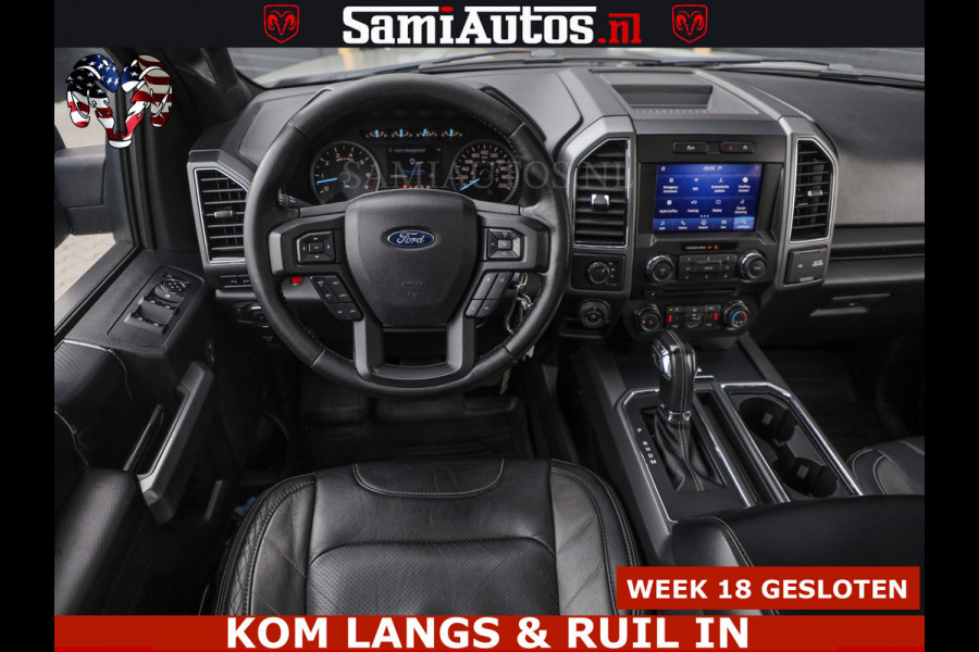 Ford USA F-150 5.0 V8 4X4 | MAT OLIVE GREEN | BIJTELLING VRIJ | ZEER DIK | CAMERA | 3500KG | PANORAMA | LEDER | GO RHINO ROLLBAR | CRUISE CONTROL | PRINS LPG | BAKFLIP COVER | Deze pick-up is leverbaar met zowel een groot rijbewijs (C) als een klein rijbewijs (B). Laat ons weten wat jouw voorkeur is.