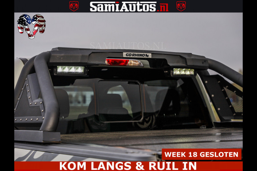 Ford USA F-150 5.0 V8 4X4 | MAT OLIVE GREEN | BIJTELLING VRIJ | ZEER DIK | CAMERA | 3500KG | PANORAMA | LEDER | GO RHINO ROLLBAR | CRUISE CONTROL | PRINS LPG | BAKFLIP COVER | Deze pick-up is leverbaar met zowel een groot rijbewijs (C) als een klein rijbewijs (B). Laat ons weten wat jouw voorkeur is.