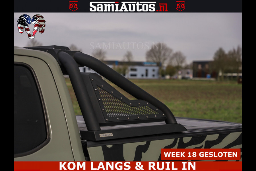 Ford USA F-150 5.0 V8 4X4 | MAT OLIVE GREEN | BIJTELLING VRIJ | ZEER DIK | CAMERA | 3500KG | PANORAMA | LEDER | GO RHINO ROLLBAR | CRUISE CONTROL | PRINS LPG | BAKFLIP COVER | Deze pick-up is leverbaar met zowel een groot rijbewijs (C) als een klein rijbewijs (B). Laat ons weten wat jouw voorkeur is.