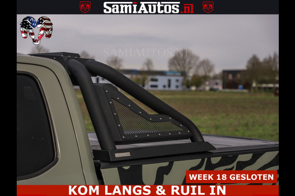 Ford USA F-150 5.0 V8 4X4 | MAT OLIVE GREEN | BIJTELLING VRIJ | ZEER DIK | CAMERA | 3500KG | PANORAMA | LEDER | GO RHINO ROLLBAR | CRUISE CONTROL | PRINS LPG | BAKFLIP COVER | Deze pick-up is leverbaar met zowel een groot rijbewijs (C) als een klein rijbewijs (B). Laat ons weten wat jouw voorkeur is.