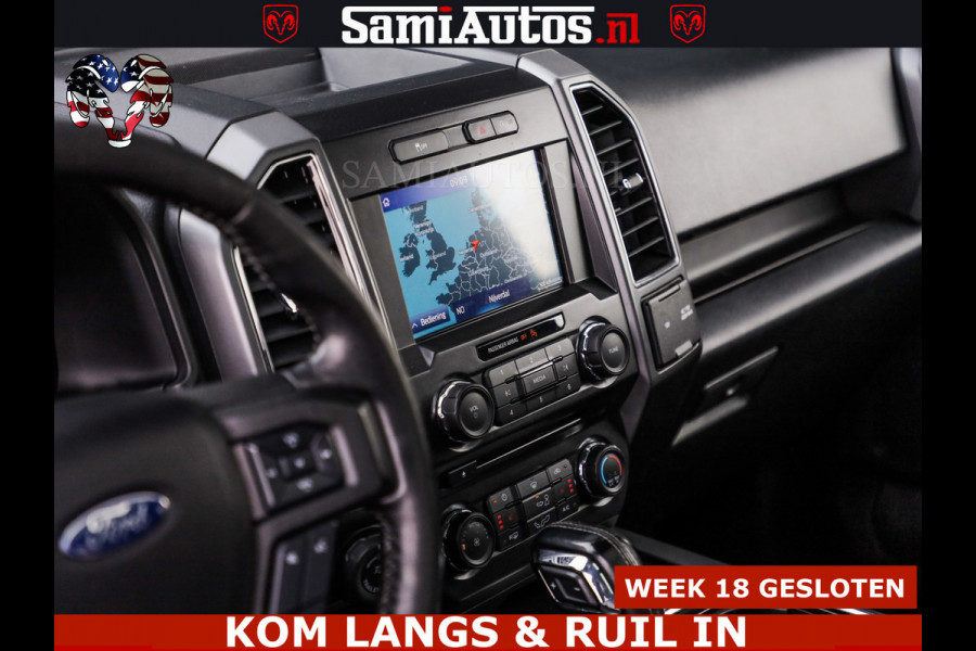 Ford USA F-150 5.0 V8 4X4 | MAT OLIVE GREEN | BIJTELLING VRIJ | ZEER DIK | CAMERA | 3500KG | PANORAMA | LEDER | GO RHINO ROLLBAR | CRUISE CONTROL | PRINS LPG | BAKFLIP COVER | Deze pick-up is leverbaar met zowel een groot rijbewijs (C) als een klein rijbewijs (B). Laat ons weten wat jouw voorkeur is.