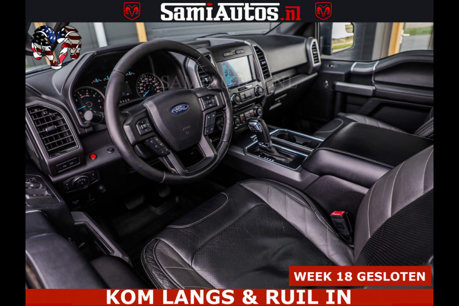 Ford USA F-150 5.0 V8 4X4 | MAT OLIVE GREEN | BIJTELLING VRIJ | ZEER DIK | CAMERA | 3500KG | PANORAMA | LEDER | GO RHINO ROLLBAR | CRUISE CONTROL | PRINS LPG | BAKFLIP COVER | Deze pick-up is leverbaar met zowel een groot rijbewijs (C) als een klein rijbewijs (B). Laat ons weten wat jouw voorkeur is.