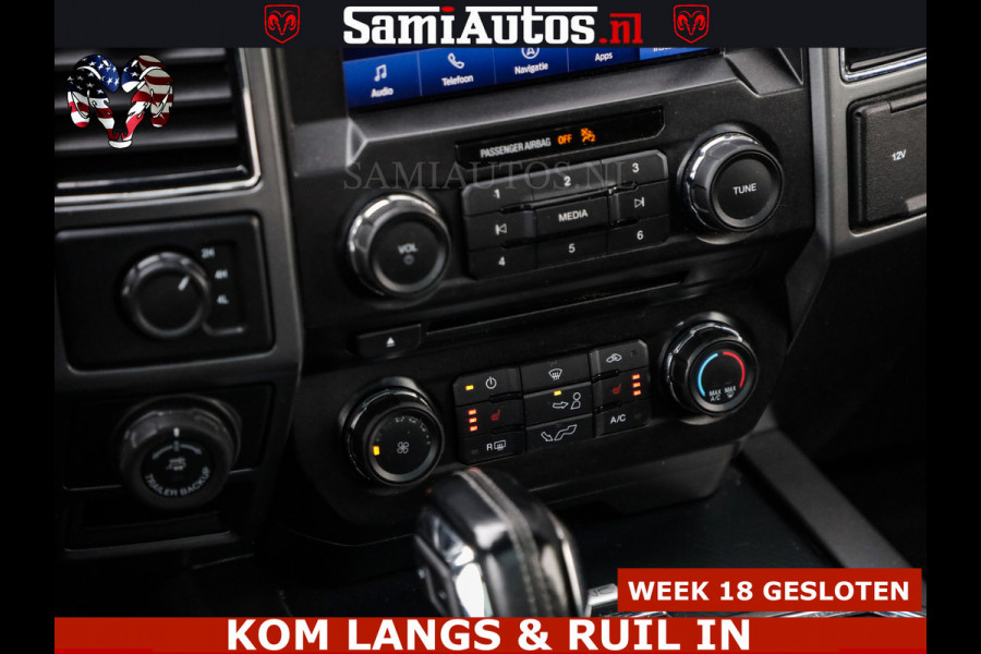 Ford USA F-150 5.0 V8 4X4 | MAT OLIVE GREEN | BIJTELLING VRIJ | ZEER DIK | CAMERA | 3500KG | PANORAMA | LEDER | GO RHINO ROLLBAR | CRUISE CONTROL | PRINS LPG | BAKFLIP COVER | Deze pick-up is leverbaar met zowel een groot rijbewijs (C) als een klein rijbewijs (B). Laat ons weten wat jouw voorkeur is.