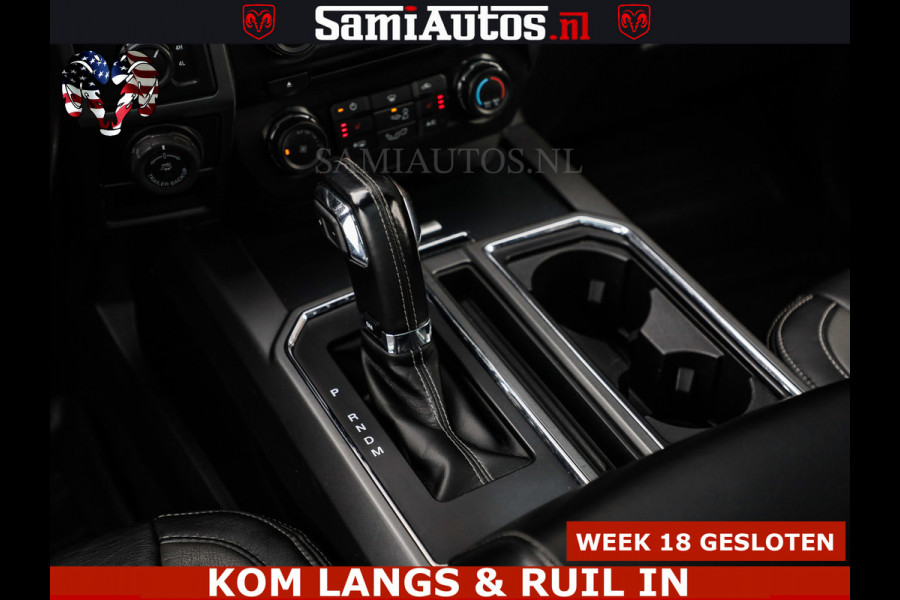 Ford USA F-150 5.0 V8 4X4 | MAT OLIVE GREEN | BIJTELLING VRIJ | ZEER DIK | CAMERA | 3500KG | PANORAMA | LEDER | GO RHINO ROLLBAR | CRUISE CONTROL | PRINS LPG | BAKFLIP COVER | Deze pick-up is leverbaar met zowel een groot rijbewijs (C) als een klein rijbewijs (B). Laat ons weten wat jouw voorkeur is.