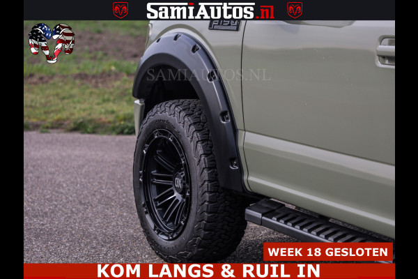 Ford USA F-150 5.0 V8 4X4 | MAT OLIVE GREEN | BIJTELLING VRIJ | ZEER DIK | CAMERA | 3500KG | PANORAMA | LEDER | GO RHINO ROLLBAR | CRUISE CONTROL | PRINS LPG | BAKFLIP COVER | Deze pick-up is leverbaar met zowel een groot rijbewijs (C) als een klein rijbewijs (B). Laat ons weten wat jouw voorkeur is.