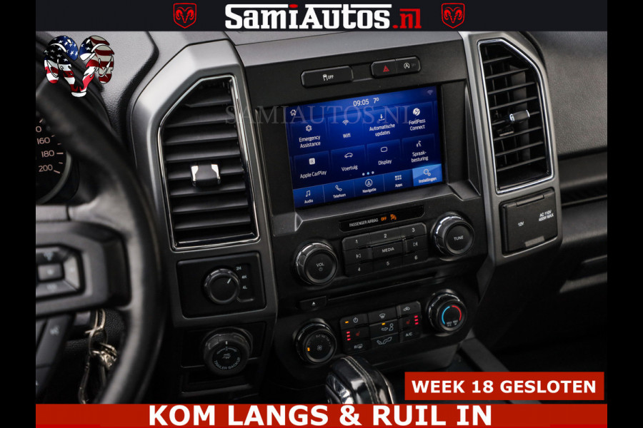 Ford USA F-150 5.0 V8 4X4 | MAT OLIVE GREEN | BIJTELLING VRIJ | ZEER DIK | CAMERA | 3500KG | PANORAMA | LEDER | GO RHINO ROLLBAR | CRUISE CONTROL | PRINS LPG | BAKFLIP COVER | Deze pick-up is leverbaar met zowel een groot rijbewijs (C) als een klein rijbewijs (B). Laat ons weten wat jouw voorkeur is.