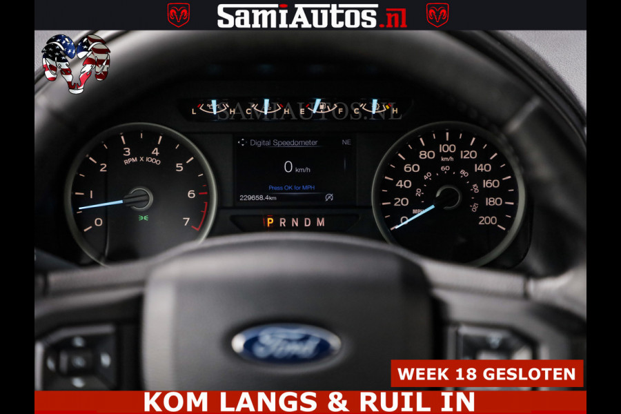 Ford USA F-150 5.0 V8 4X4 | MAT OLIVE GREEN | BIJTELLING VRIJ | ZEER DIK | CAMERA | 3500KG | PANORAMA | LEDER | GO RHINO ROLLBAR | CRUISE CONTROL | PRINS LPG | BAKFLIP COVER | Deze pick-up is leverbaar met zowel een groot rijbewijs (C) als een klein rijbewijs (B). Laat ons weten wat jouw voorkeur is.