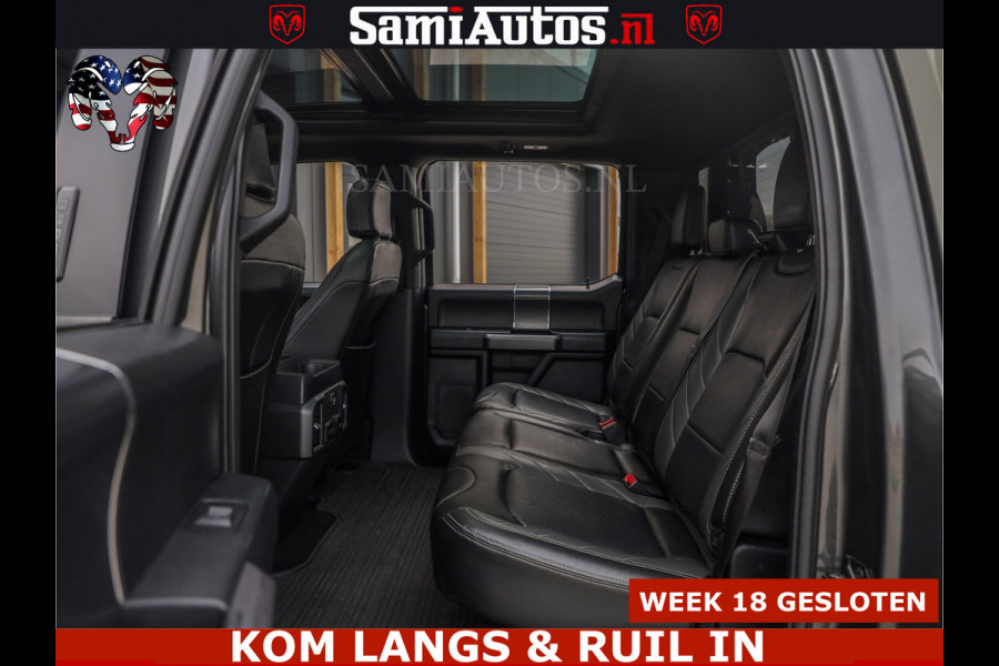 Ford USA F-150 5.0 V8 4X4 | MAT OLIVE GREEN | BIJTELLING VRIJ | ZEER DIK | CAMERA | 3500KG | PANORAMA | LEDER | GO RHINO ROLLBAR | CRUISE CONTROL | PRINS LPG | BAKFLIP COVER | Deze pick-up is leverbaar met zowel een groot rijbewijs (C) als een klein rijbewijs (B). Laat ons weten wat jouw voorkeur is.