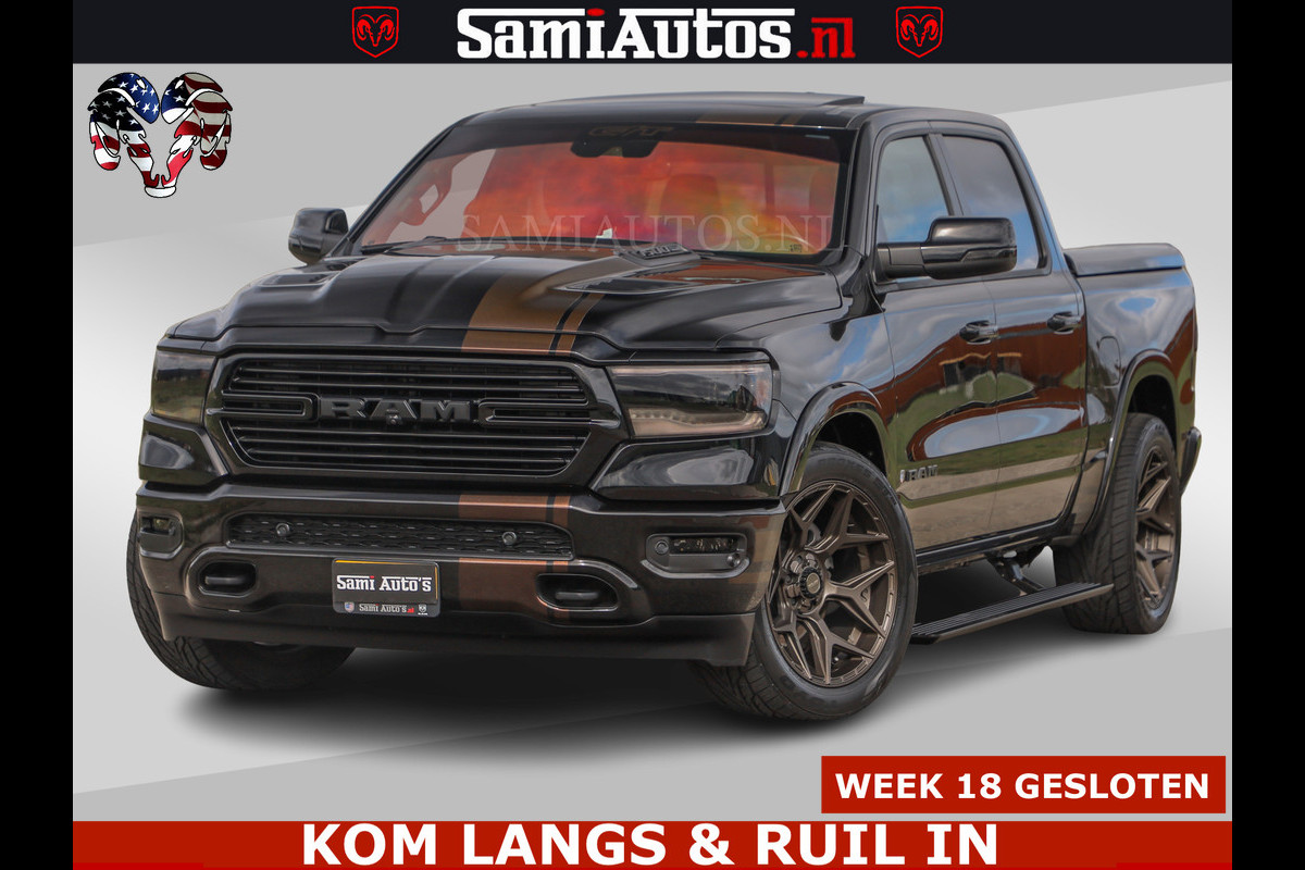 Dodge Ram GT EDITION | TRX PACK | 5.7 V8 HEMI | BRONZE LINE | LUCHT VERING | VITUAL | ADAPTIVE CRUISE | PANORAMADAK | MEGA DIK | Comfortabele Dubbele Cabine met Royale 5 Zitplaatsen | DC |