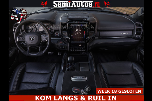 Dodge Ram TRX HELLCAT | 6.2 V8 712PK SUPERCHARGER | FULLY LOADED | CARBON | BLACK ON BLACK | CREW CAB | DUBBELE CABINE | 5 PERSOONS |
