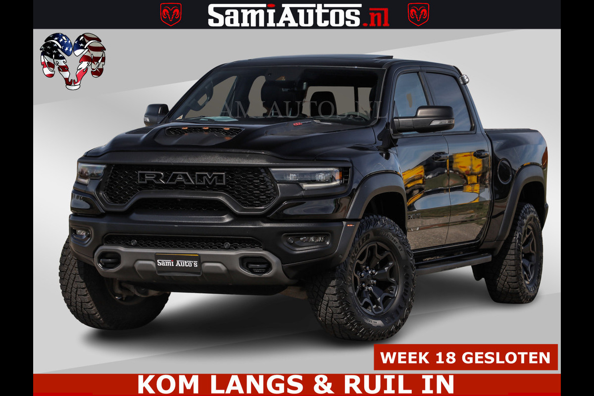 Dodge Ram TRX HELLCAT | 6.2 V8 712PK SUPERCHARGER | FULLY LOADED | CARBON | BLACK ON BLACK | CREW CAB | DUBBELE CABINE | 5 PERSOONS |