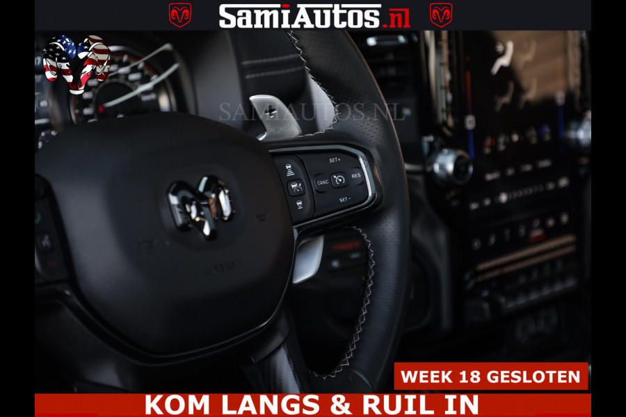 Dodge Ram TRX HELLCAT | 6.2 V8 712PK SUPERCHARGER | FULLY LOADED | CARBON | BLACK ON BLACK | CREW CAB | DUBBELE CABINE | 5 PERSOONS |