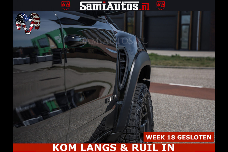 Dodge Ram TRX HELLCAT | 6.2 V8 712PK SUPERCHARGER | FULLY LOADED | CARBON | BLACK ON BLACK | CREW CAB | DUBBELE CABINE | 5 PERSOONS |