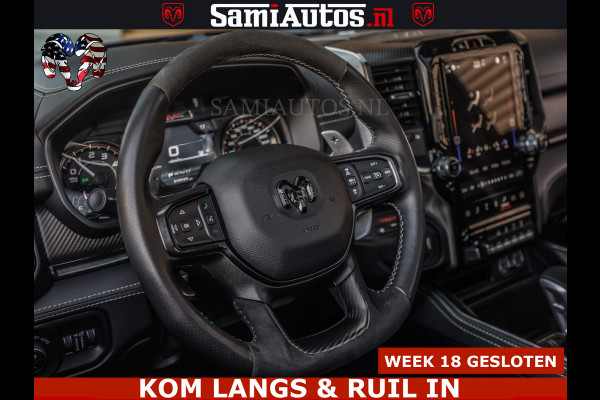 Dodge Ram TRX HELLCAT | 6.2 V8 712PK SUPERCHARGER | FULLY LOADED | CARBON | BLACK ON BLACK | CREW CAB | DUBBELE CABINE | 5 PERSOONS |