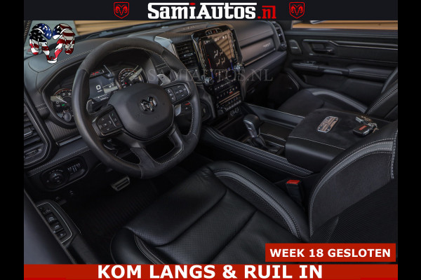 Dodge Ram TRX HELLCAT | 6.2 V8 712PK SUPERCHARGER | FULLY LOADED | CARBON | BLACK ON BLACK | CREW CAB | DUBBELE CABINE | 5 PERSOONS |