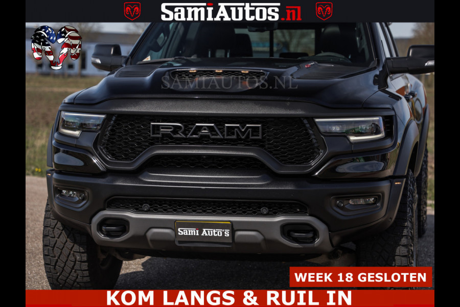 Dodge Ram TRX HELLCAT | 6.2 V8 712PK SUPERCHARGER | FULLY LOADED | CARBON | BLACK ON BLACK | CREW CAB | DUBBELE CABINE | 5 PERSOONS |