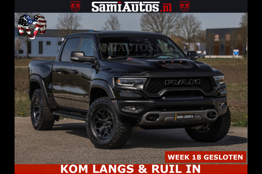 Dodge Ram TRX HELLCAT | 6.2 V8 712PK SUPERCHARGER | FULLY LOADED | CARBON | BLACK ON BLACK | CREW CAB | DUBBELE CABINE | 5 PERSOONS |