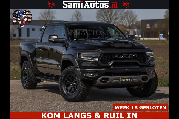 Dodge Ram TRX HELLCAT | 6.2 V8 712PK SUPERCHARGER | FULLY LOADED | CARBON | BLACK ON BLACK | CREW CAB | DUBBELE CABINE | 5 PERSOONS |