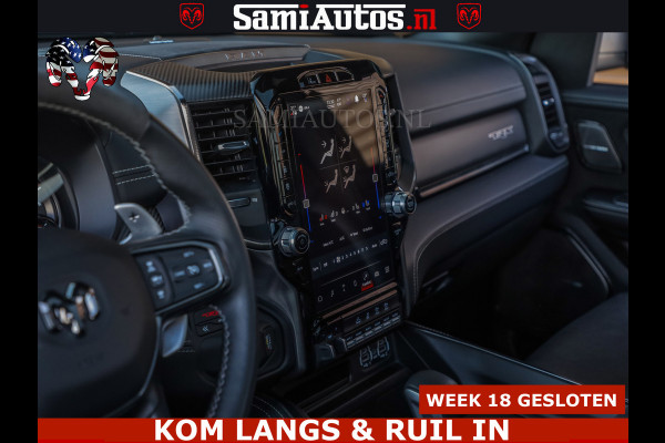 Dodge Ram TRX HELLCAT | 6.2 V8 712PK SUPERCHARGER | FULLY LOADED | CARBON | BLACK ON BLACK | CREW CAB | DUBBELE CABINE | 5 PERSOONS |
