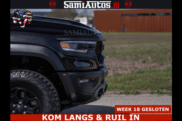 Dodge Ram TRX HELLCAT | 6.2 V8 712PK SUPERCHARGER | FULLY LOADED | CARBON | BLACK ON BLACK | CREW CAB | DUBBELE CABINE | 5 PERSOONS |