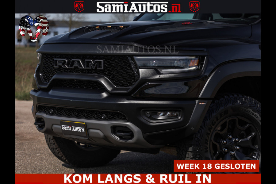 Dodge Ram TRX HELLCAT | 6.2 V8 712PK SUPERCHARGER | FULLY LOADED | CARBON | BLACK ON BLACK | CREW CAB | DUBBELE CABINE | 5 PERSOONS |
