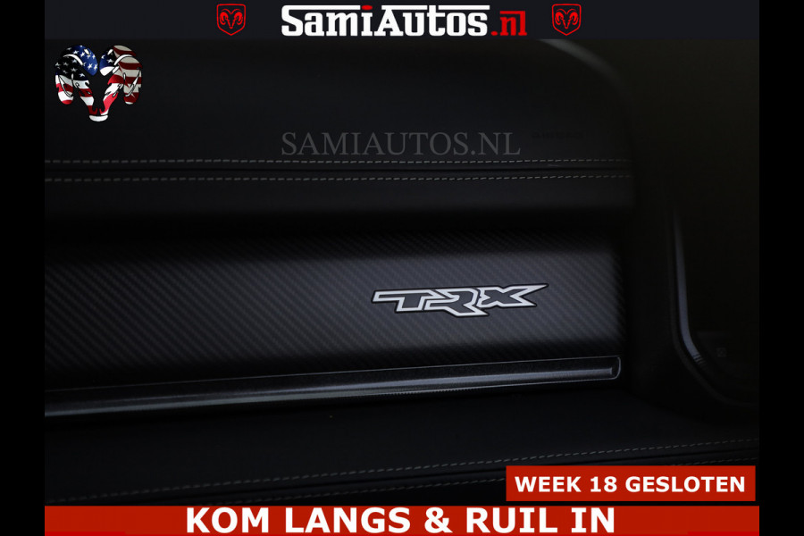 Dodge Ram TRX HELLCAT | 6.2 V8 712PK SUPERCHARGER | FULLY LOADED | CARBON | BLACK ON BLACK | CREW CAB | DUBBELE CABINE | 5 PERSOONS |