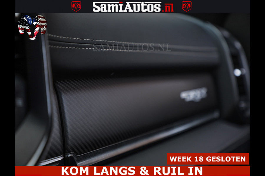 Dodge Ram TRX HELLCAT | 6.2 V8 712PK SUPERCHARGER | FULLY LOADED | CARBON | BLACK ON BLACK | CREW CAB | DUBBELE CABINE | 5 PERSOONS |