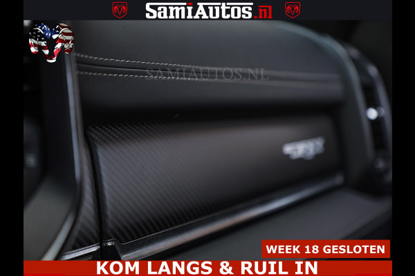 Dodge Ram TRX HELLCAT | 6.2 V8 712PK SUPERCHARGER | FULLY LOADED | CARBON | BLACK ON BLACK | CREW CAB | DUBBELE CABINE | 5 PERSOONS |
