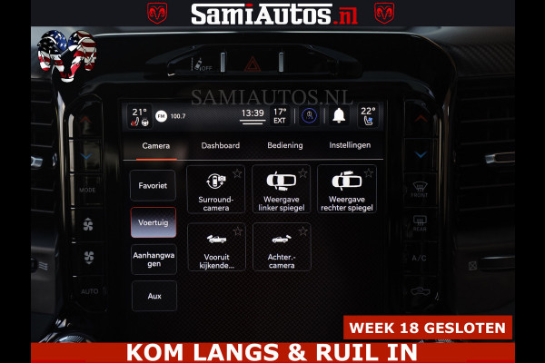 Dodge Ram TRX HELLCAT | 6.2 V8 712PK SUPERCHARGER | FULLY LOADED | CARBON | BLACK ON BLACK | CREW CAB | DUBBELE CABINE | 5 PERSOONS |