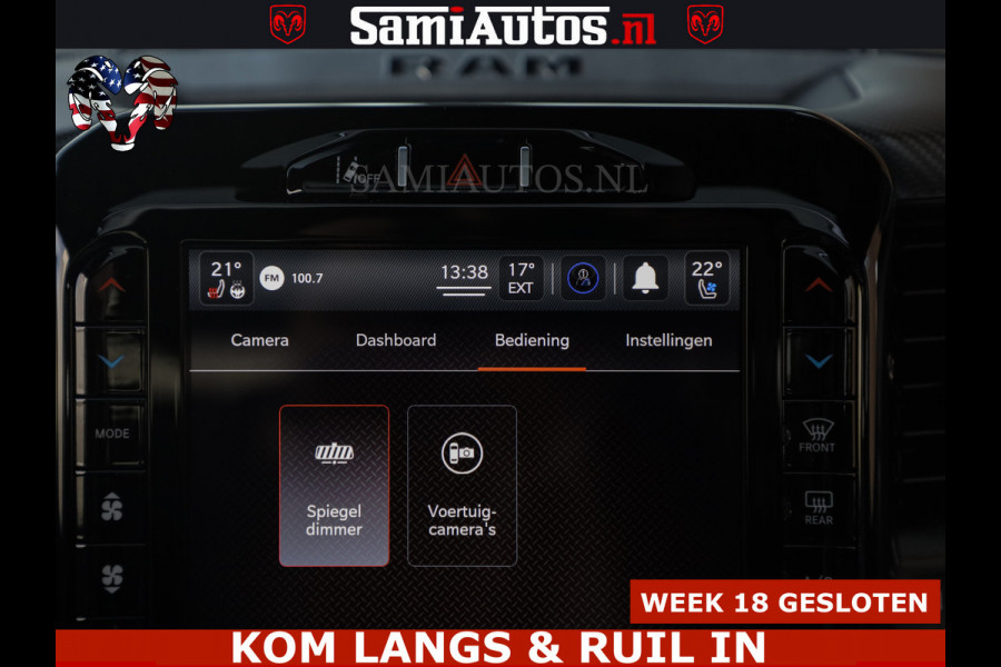 Dodge Ram TRX HELLCAT | 6.2 V8 712PK SUPERCHARGER | FULLY LOADED | CARBON | BLACK ON BLACK | CREW CAB | DUBBELE CABINE | 5 PERSOONS |