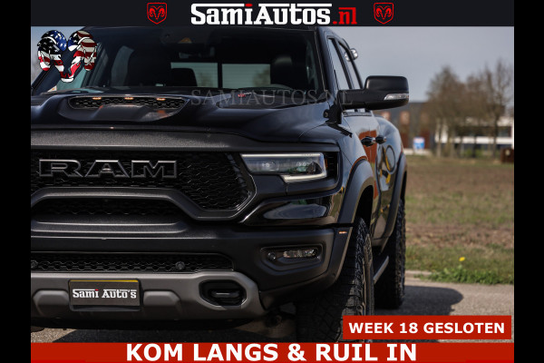 Dodge Ram TRX HELLCAT | 6.2 V8 712PK SUPERCHARGER | FULLY LOADED | CARBON | BLACK ON BLACK | CREW CAB | DUBBELE CABINE | 5 PERSOONS |