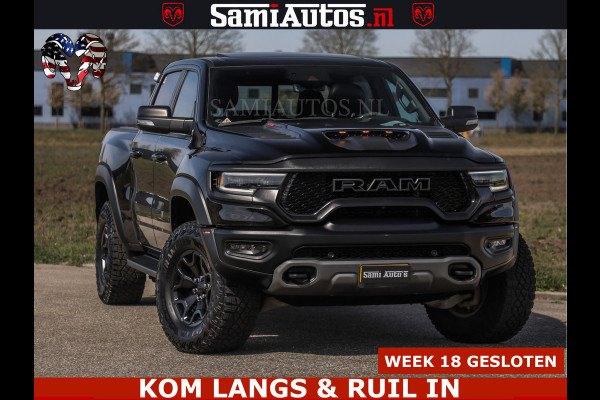 Dodge Ram TRX HELLCAT | 6.2 V8 712PK SUPERCHARGER | FULLY LOADED | CARBON | BLACK ON BLACK | CREW CAB | DUBBELE CABINE | 5 PERSOONS |