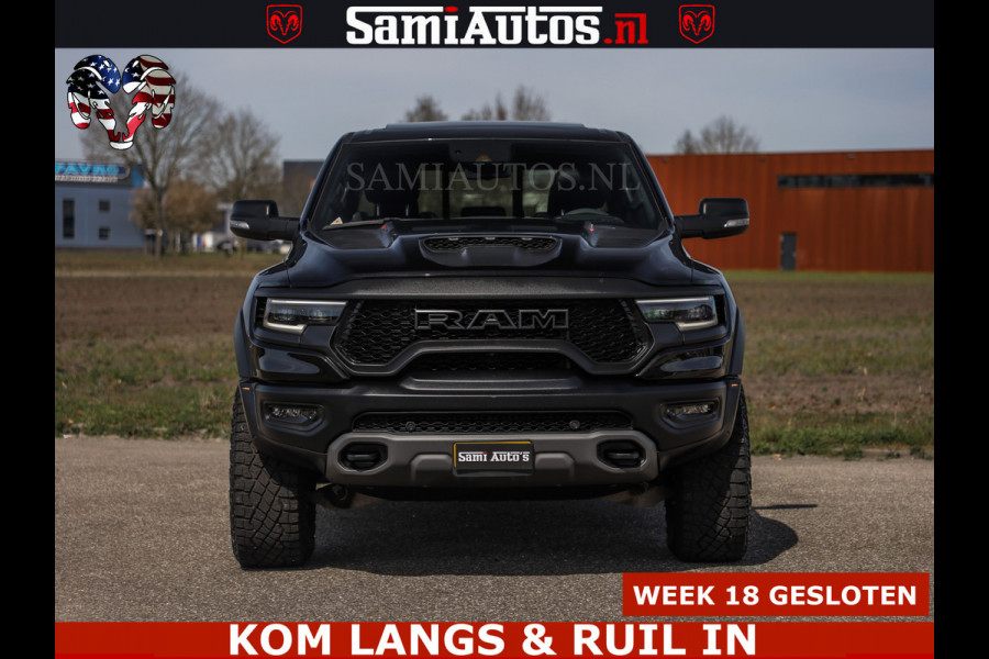 Dodge Ram TRX HELLCAT | 6.2 V8 712PK SUPERCHARGER | FULLY LOADED | CARBON | BLACK ON BLACK | CREW CAB | DUBBELE CABINE | 5 PERSOONS |