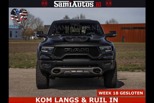 Dodge Ram TRX HELLCAT | 6.2 V8 712PK SUPERCHARGER | FULLY LOADED | CARBON | BLACK ON BLACK | CREW CAB | DUBBELE CABINE | 5 PERSOONS |
