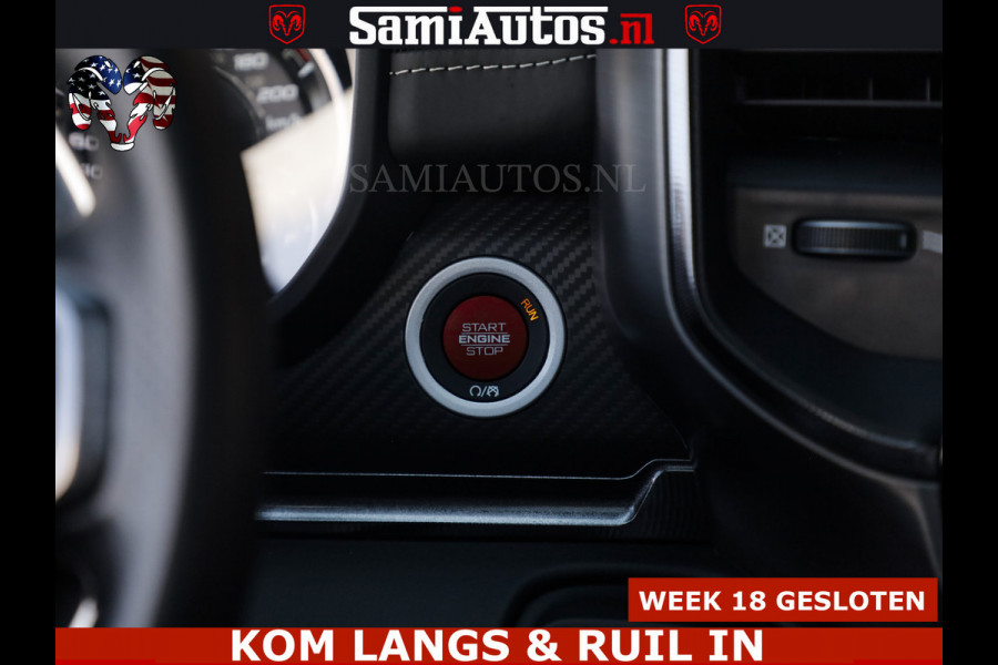 Dodge Ram TRX HELLCAT | 6.2 V8 712PK SUPERCHARGER | FULLY LOADED | CARBON | BLACK ON BLACK | CREW CAB | DUBBELE CABINE | 5 PERSOONS |