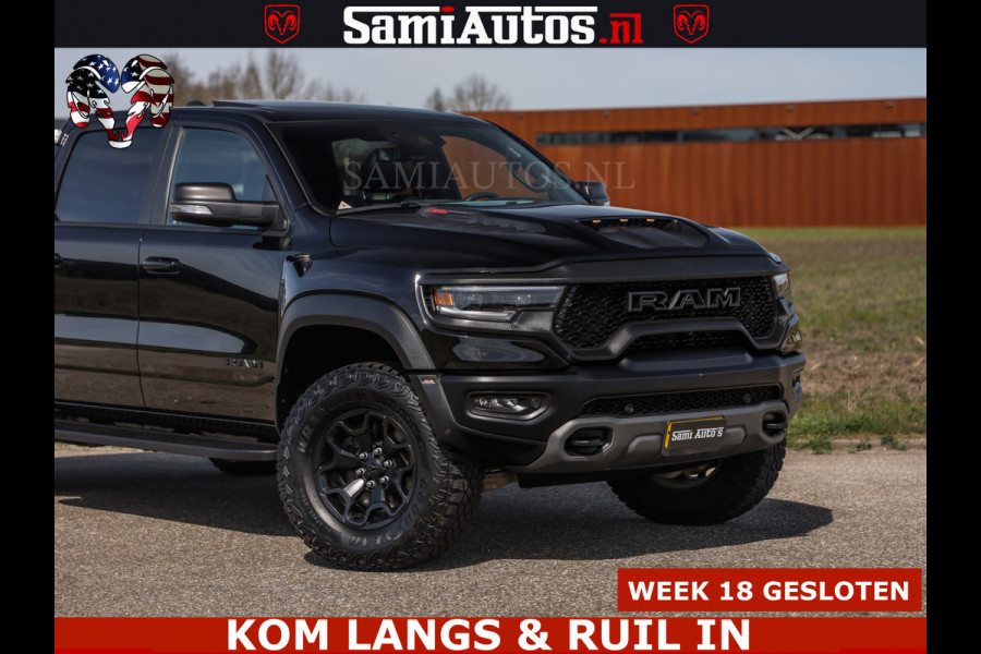 Dodge Ram TRX HELLCAT | 6.2 V8 712PK SUPERCHARGER | FULLY LOADED | CARBON | BLACK ON BLACK | CREW CAB | DUBBELE CABINE | 5 PERSOONS |